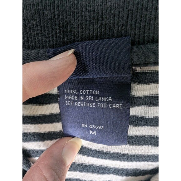 Vtg Y2K Sleeveless Polo Shirt Size M Red White Blue Striped Fairway Outfitters - Picture 6 of 7